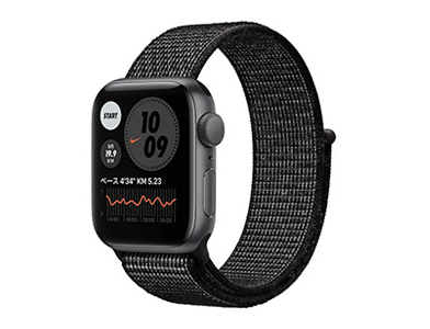Apple Watch Nike SE 40mm GPS ブラックNikeスポーツループ スペース